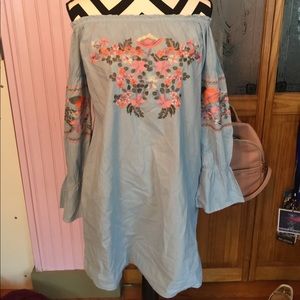 Off-the-shoulder dress